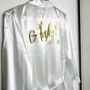 Peignoir En Satin Personnalisé