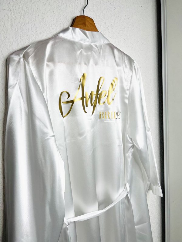 Peignoir En Satin Personnalisé
