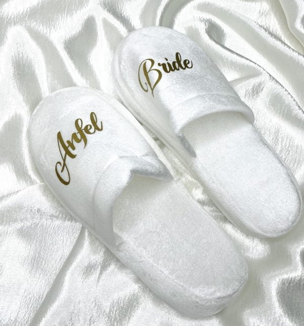 Chaussons personnalisés mariée
